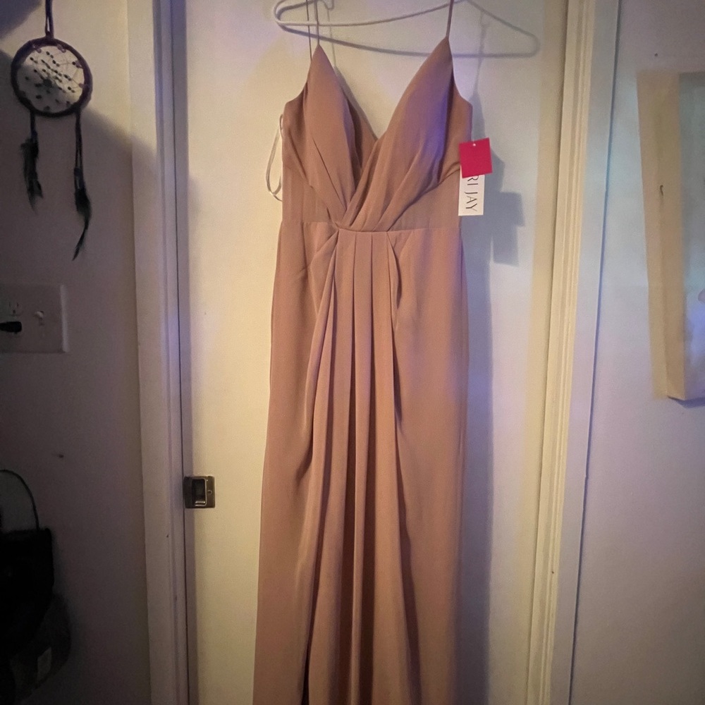 NWT Bari Jay Blush Pink Bridesmaid Dress size 12